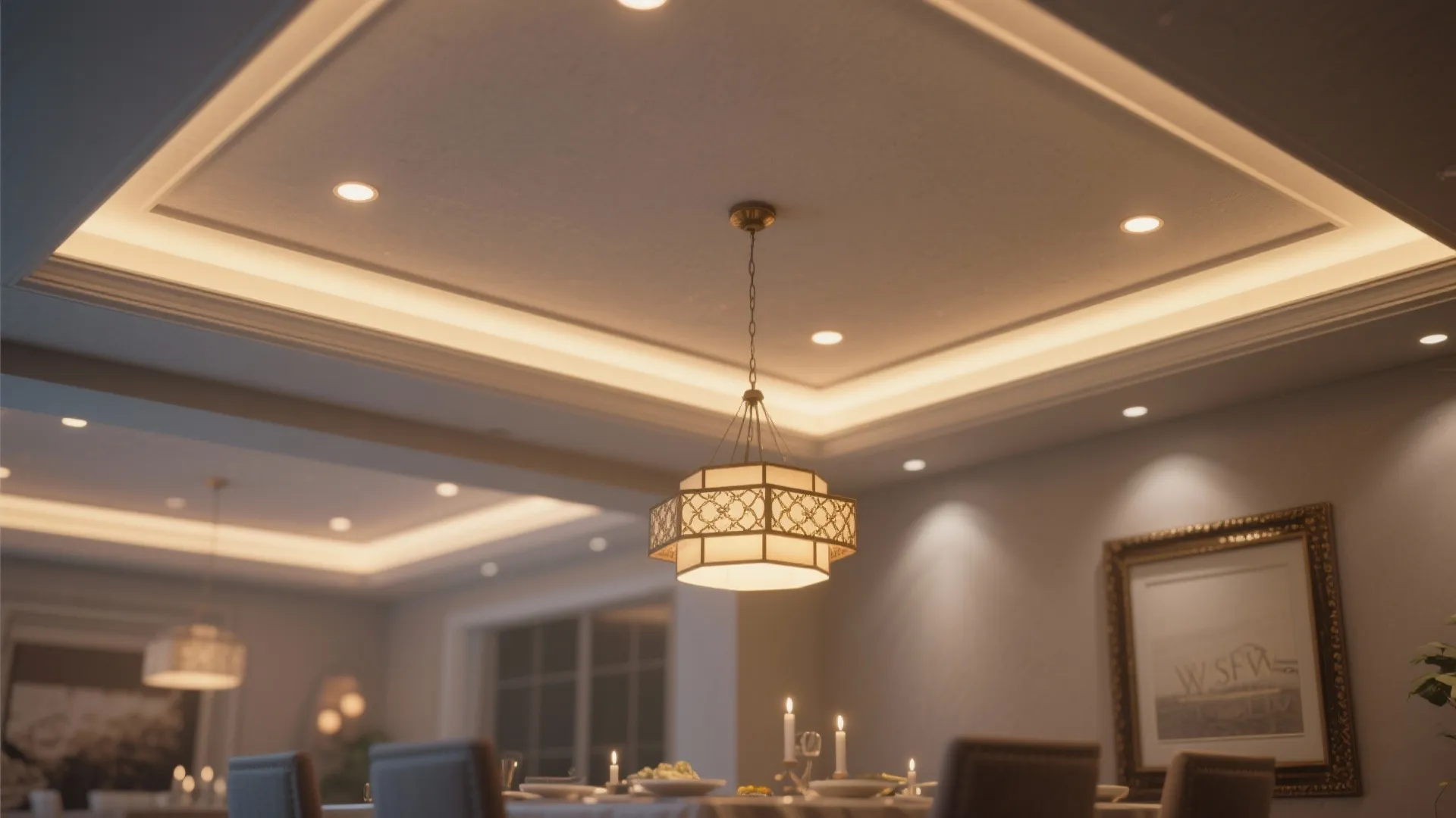 4. Recessed Lighting with Dimmers
