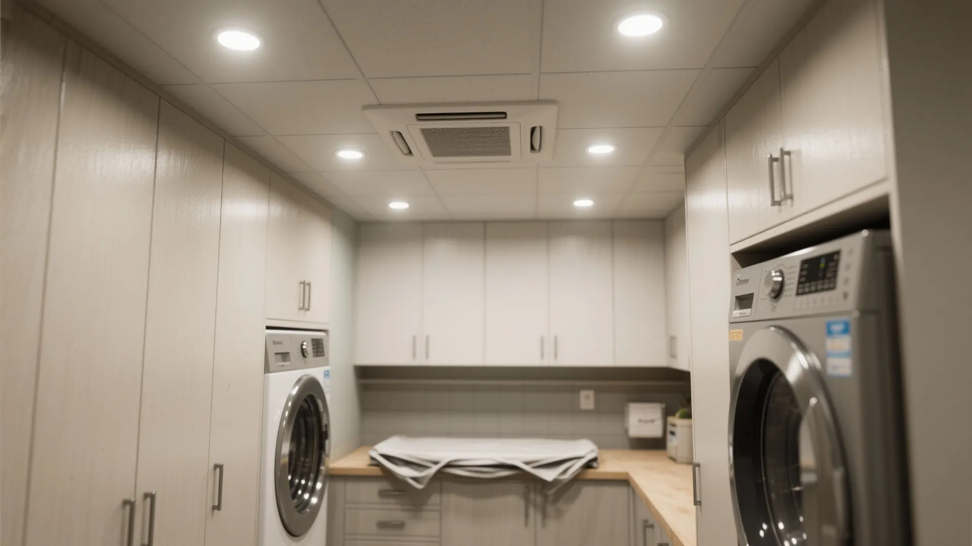 1. Recessed LED downlights for clean, even light