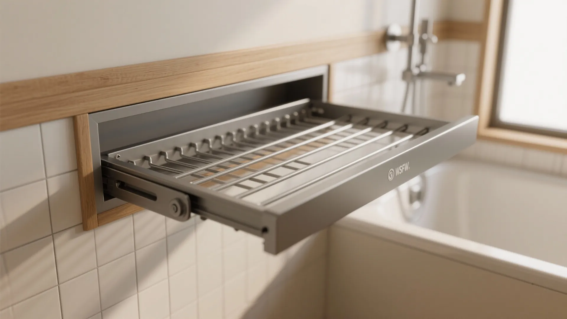 4. Pull-out drying and recessed racks