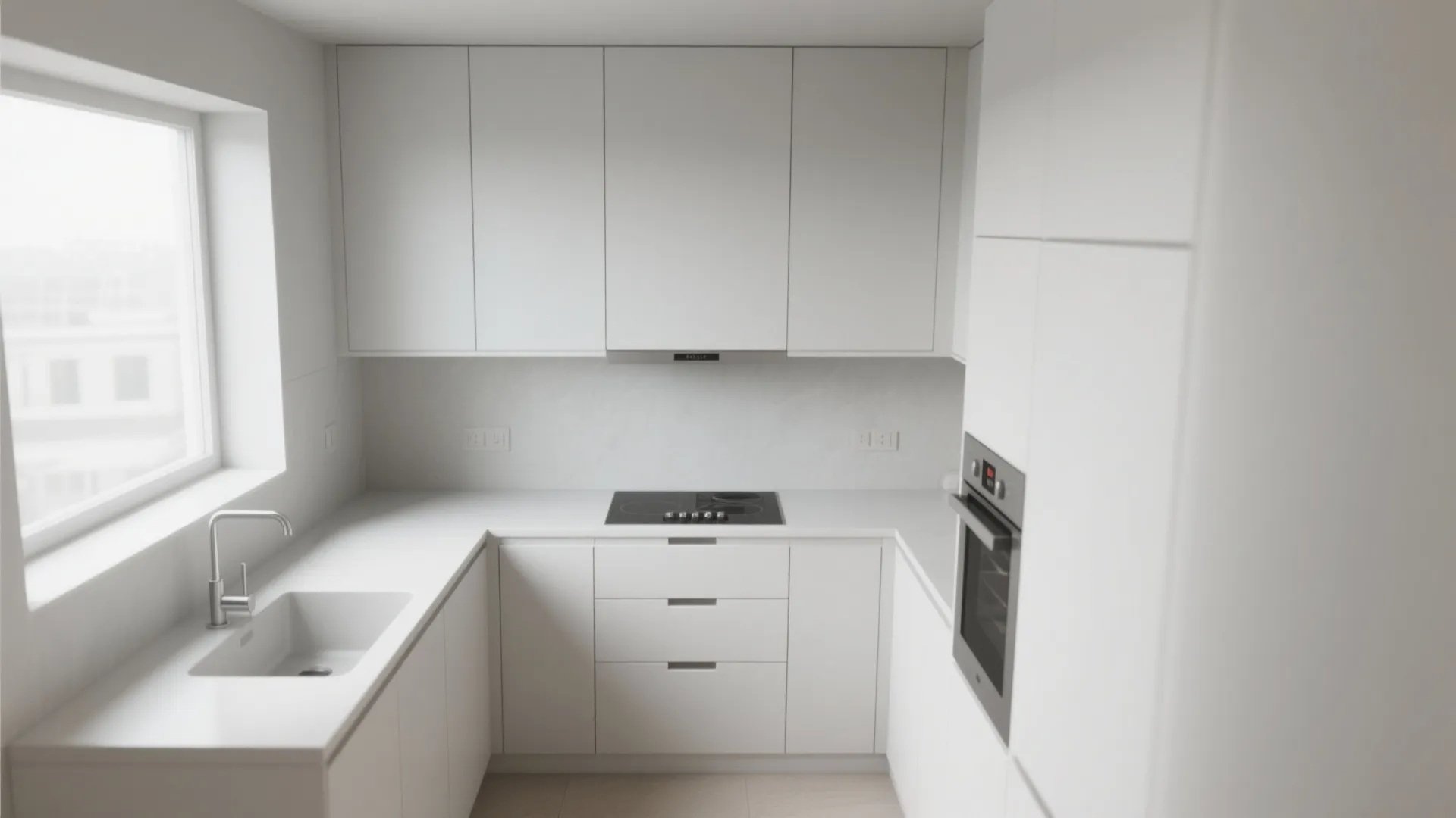 3. Recessed Edge Pulls for Minimalist Looks