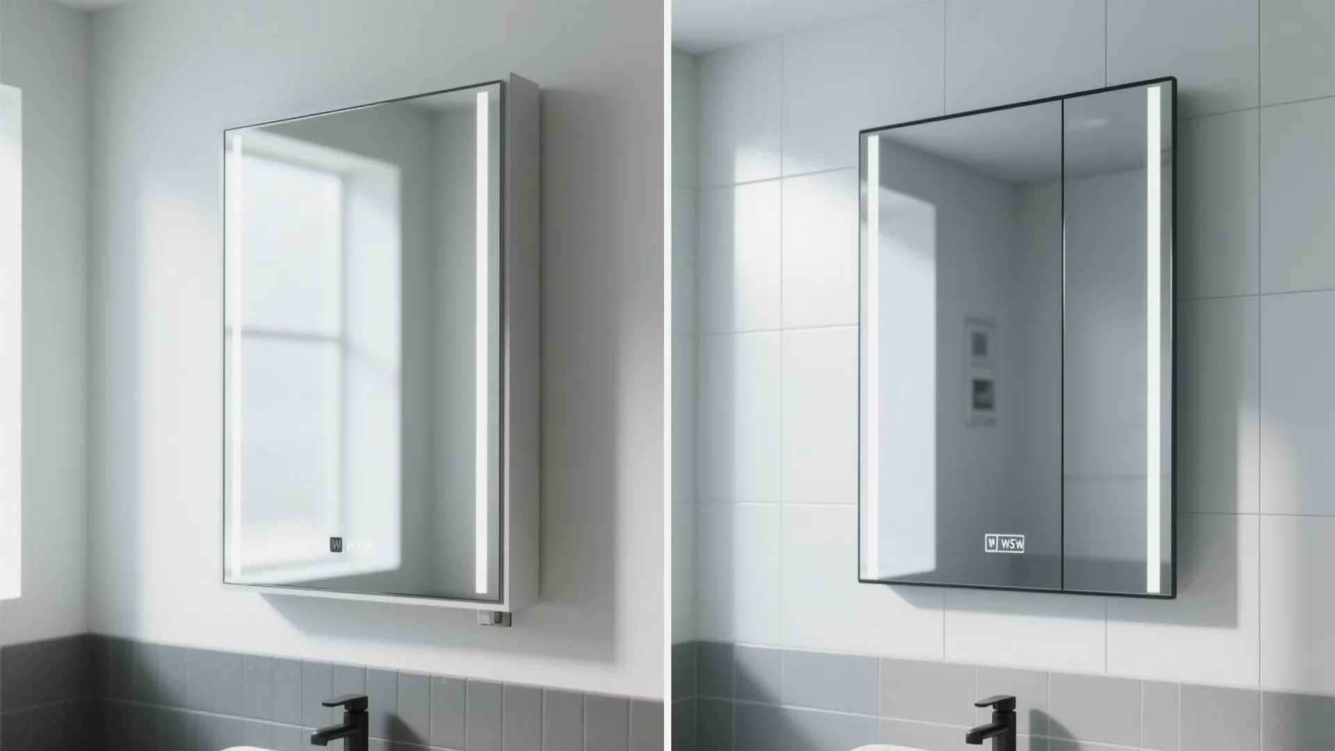 Recessed Medicine Cabinet, Flush and Seamless