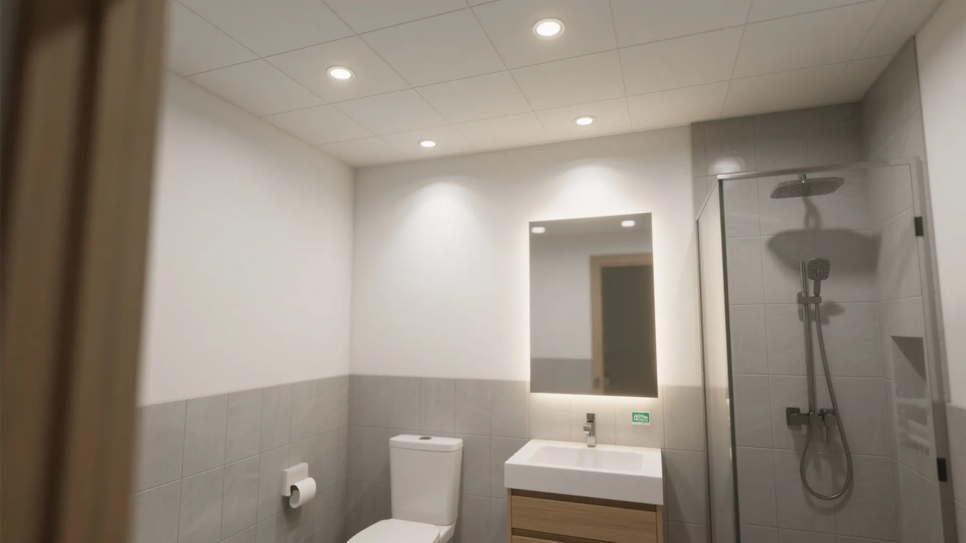 Minimalist recessed grid