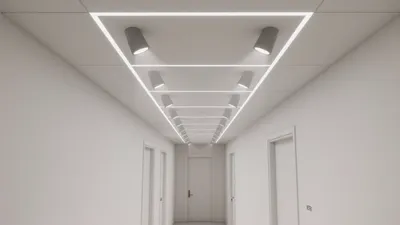 Modern Minimalist Hallway Design with LED Lighting