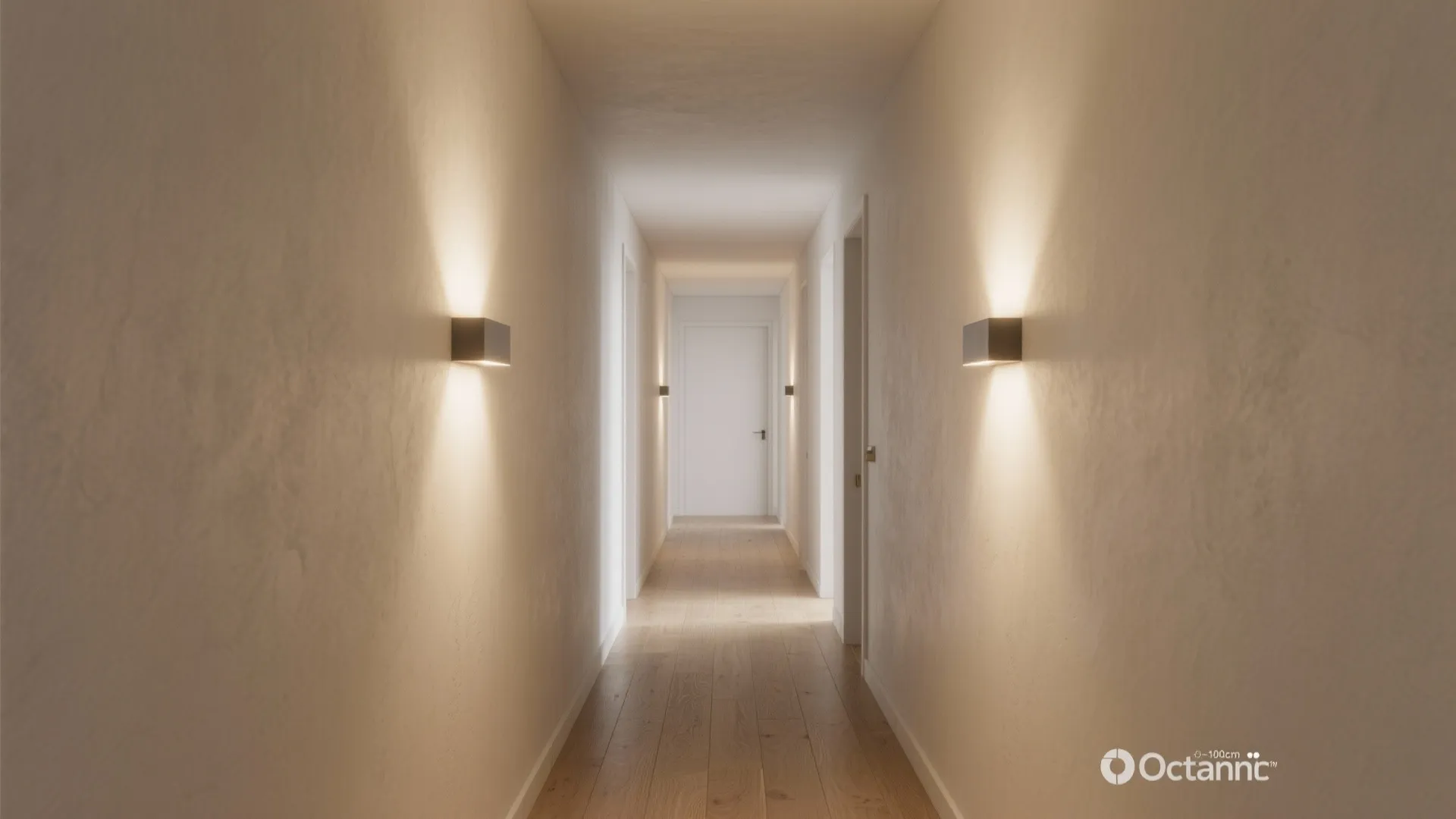1. Recessed Flush Wall Sconces for Narrow Hallways