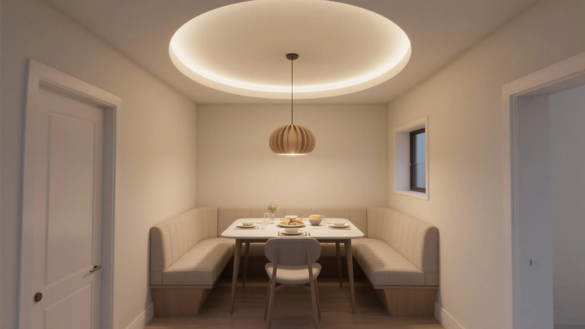 5. Recessed Halo with Pendant Accent