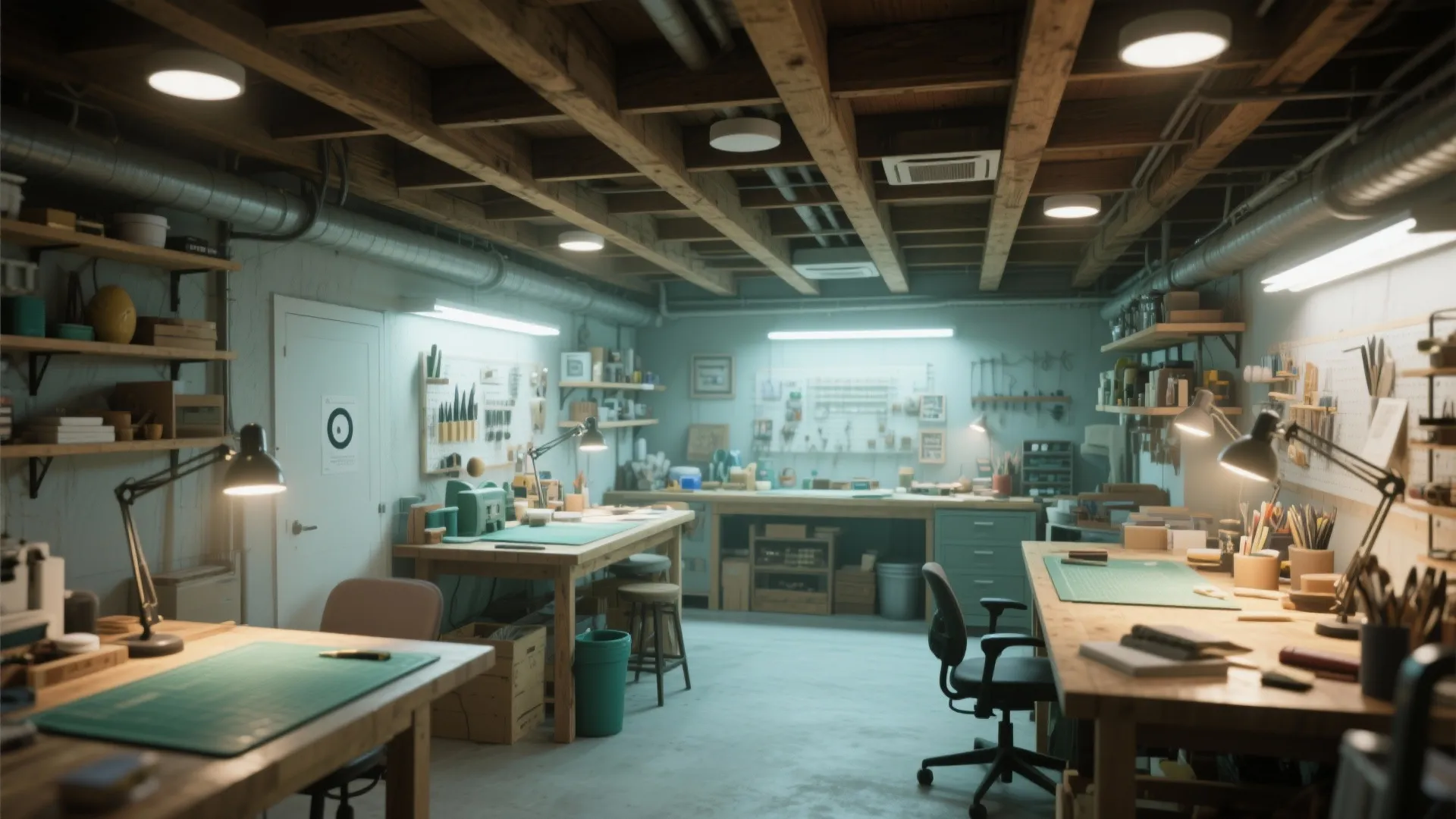 4. Recessed Can Lights Between Joists