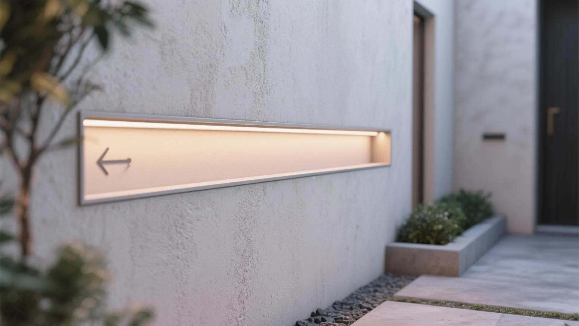 5. Recessed LED Trim for Minimalist Walls