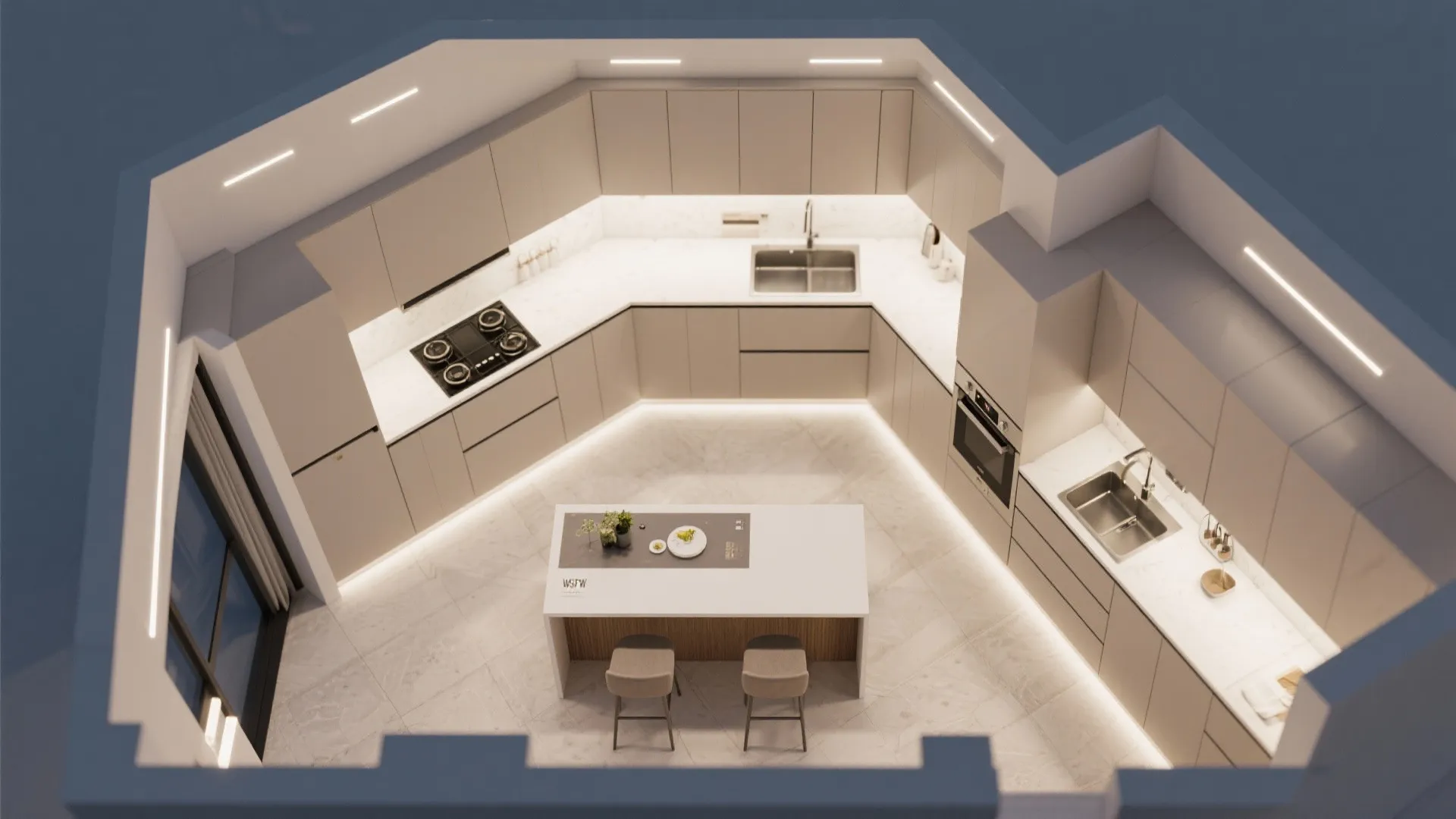 7. Recessed Lights in the Right Places