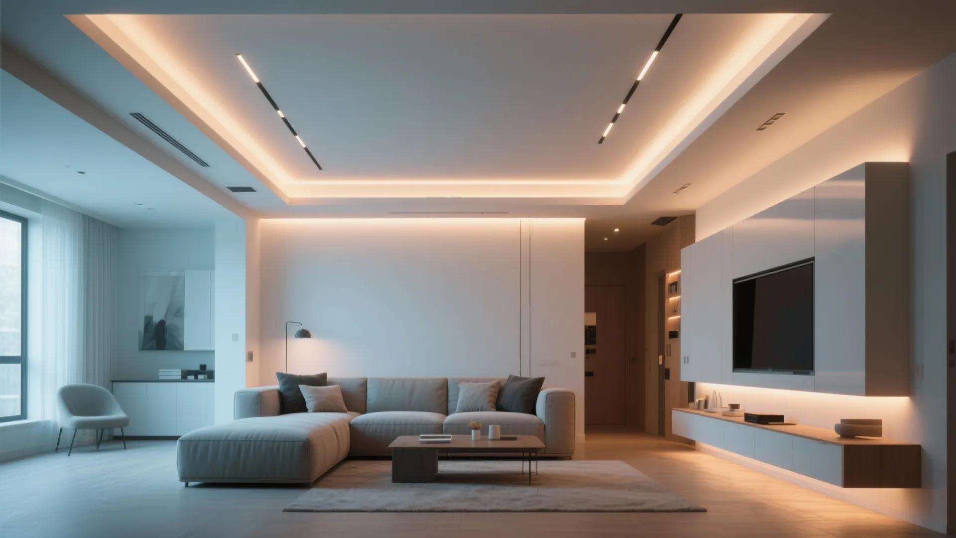 Recessed Lighting with Clean Lines