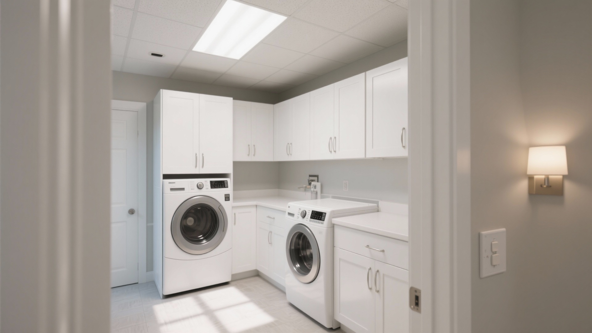 5 Laundry Room Ceiling Light Ideas - Recessed Lighting In Laundry Rooms Scandinavian