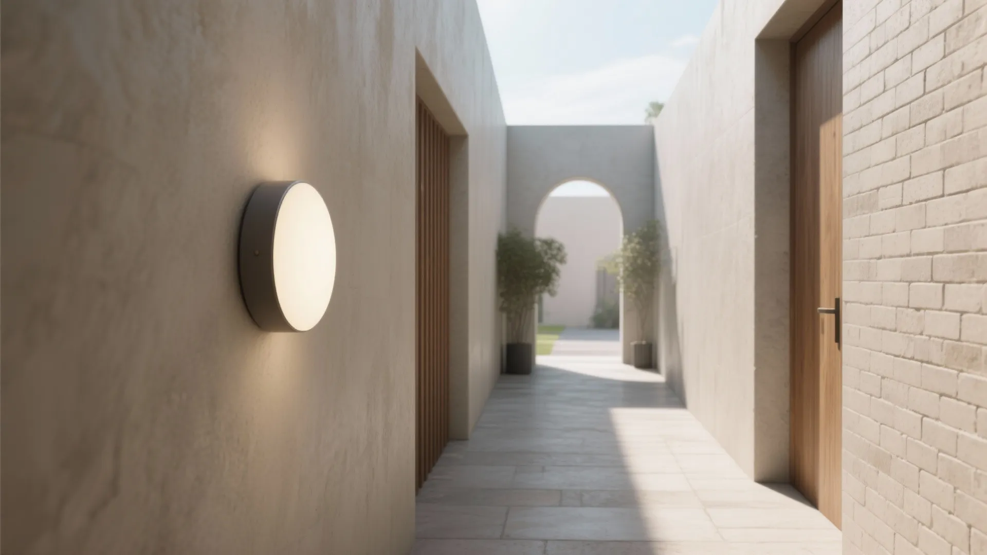 2. Recessed-Look Mounted on Narrow Walls