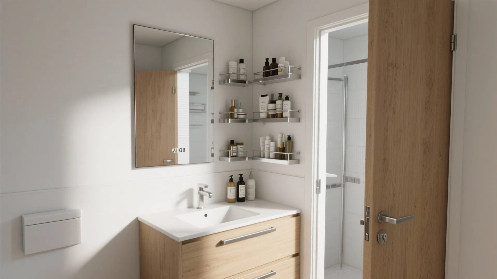 4) Storage-Integrated Mirrors (Medicine Cabinets)