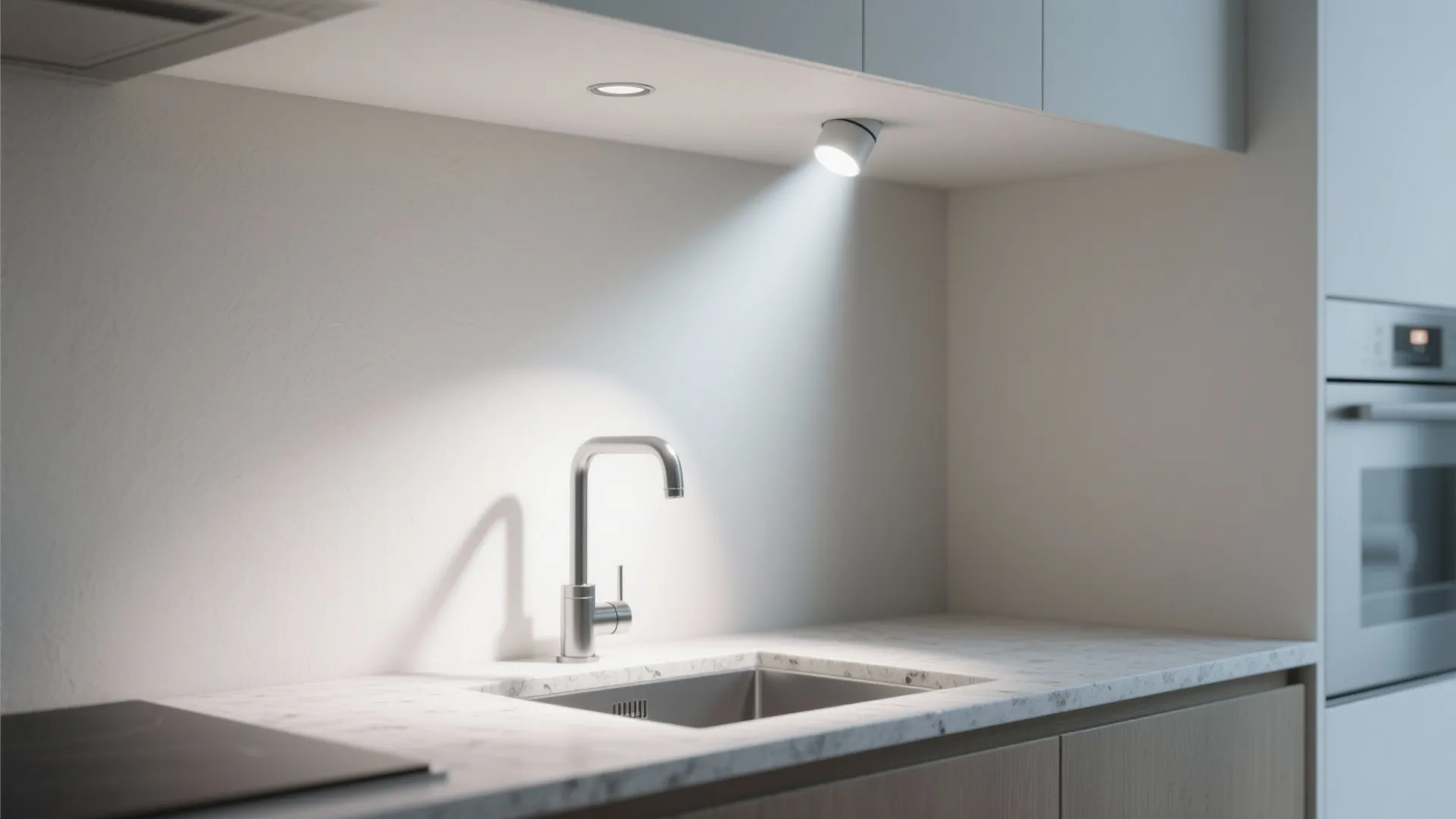 3. Recessed micro downlight for a minimalist look