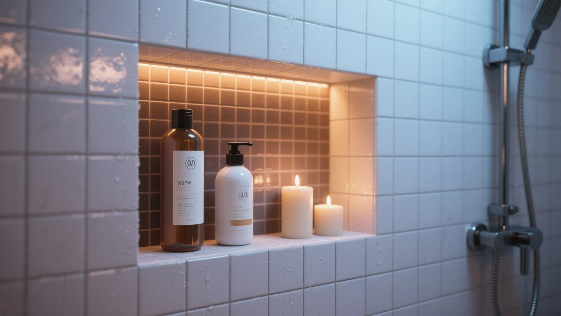 Built-in recessed niches for streamlined storage