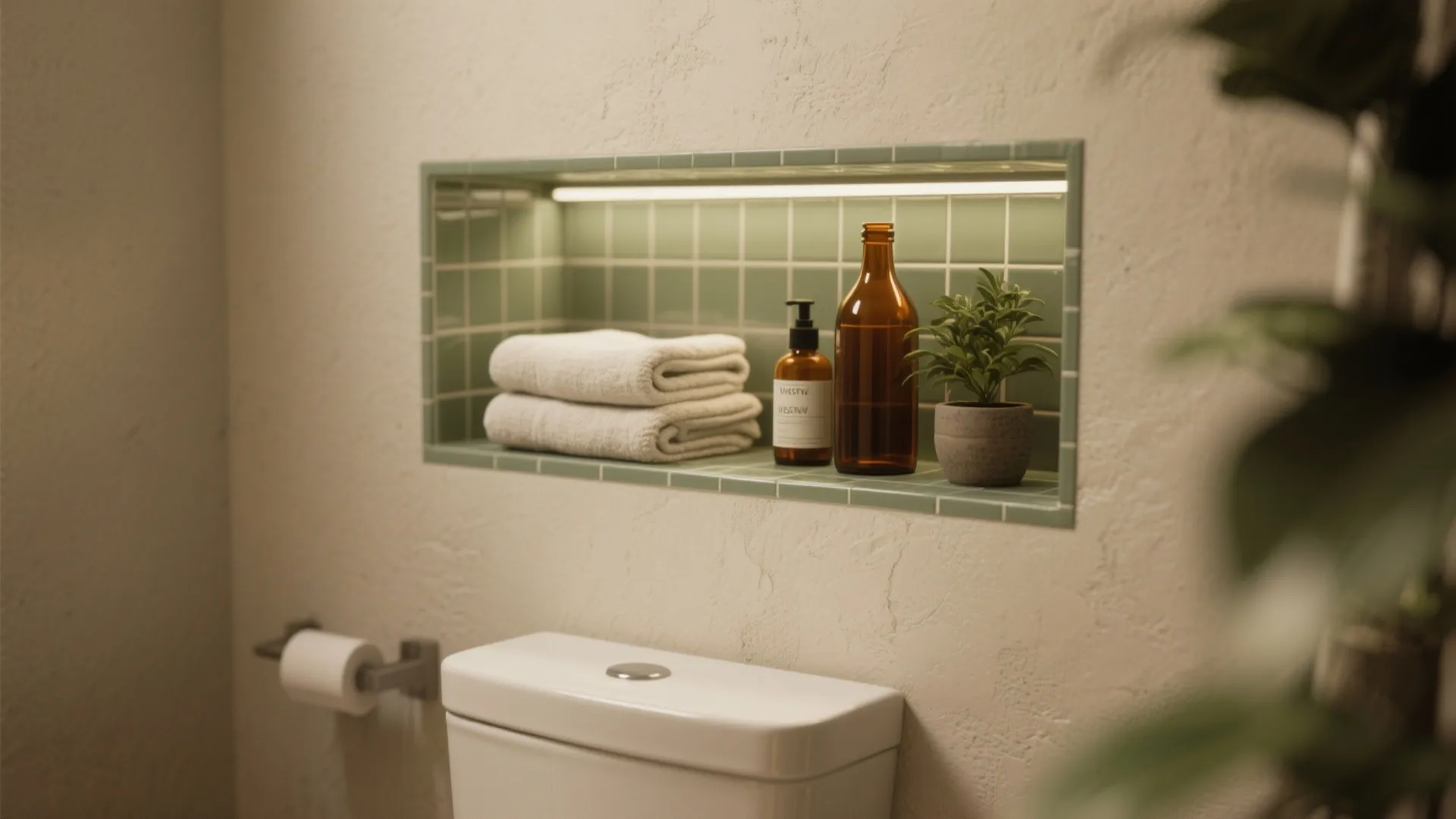 4. Recessed storage and niche solutions