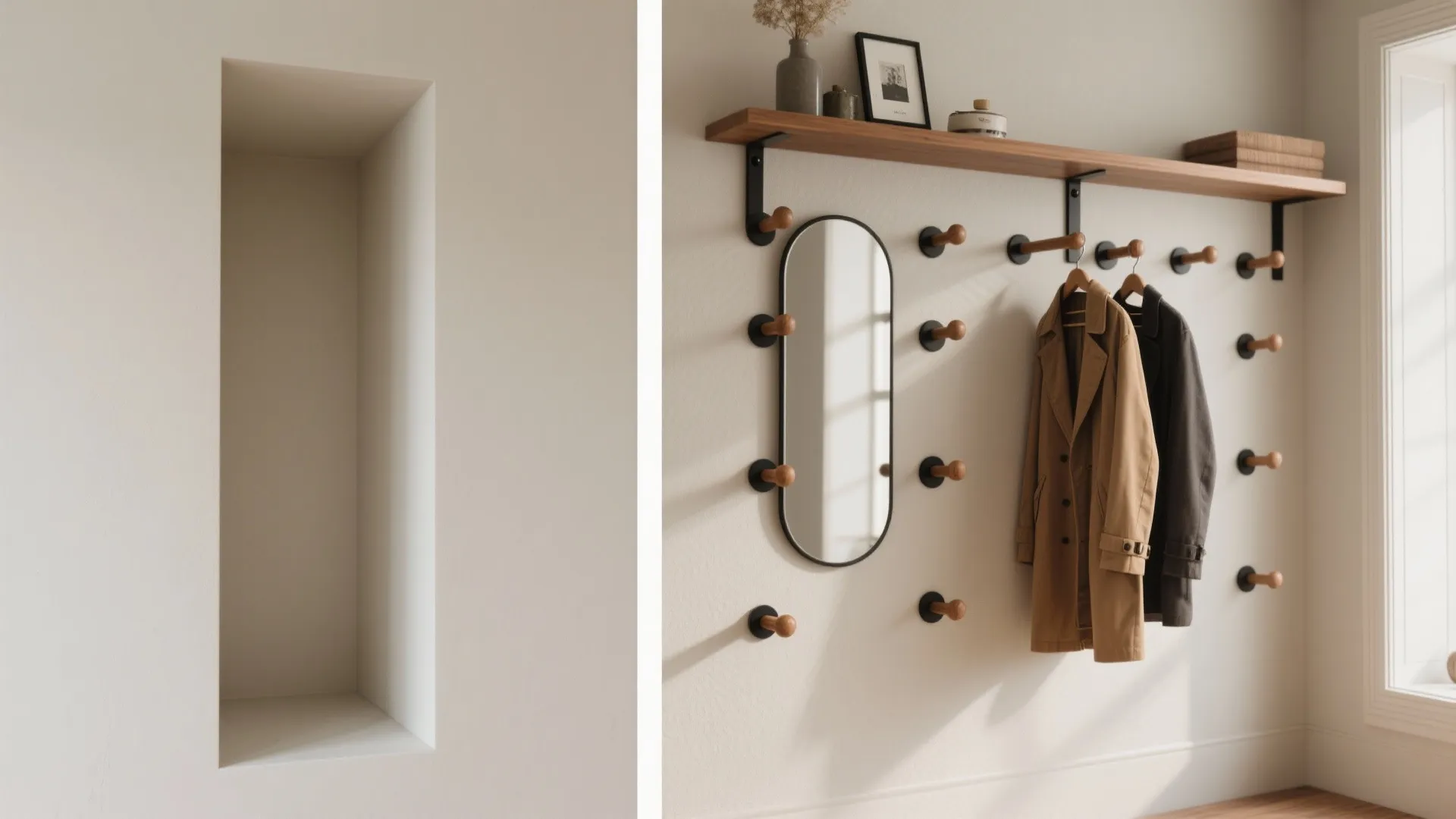 Tips 3: Recessed niche organizer