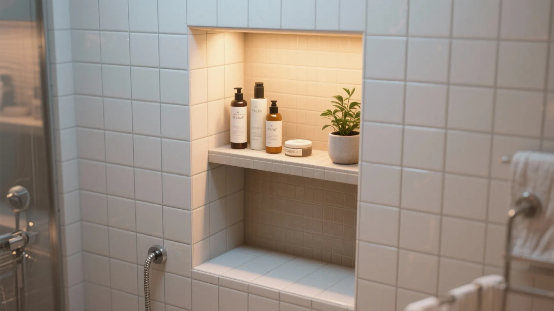 4. Introduce a shallow alcove or recessed shelving