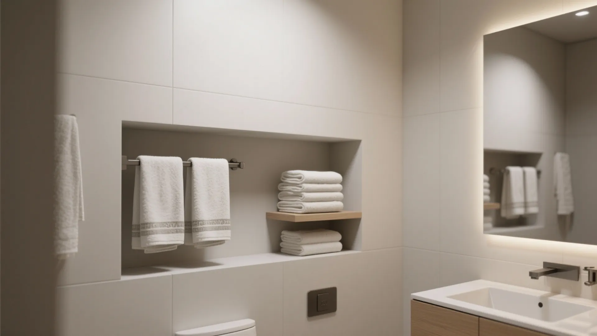 6. Recessed Niche with Rack