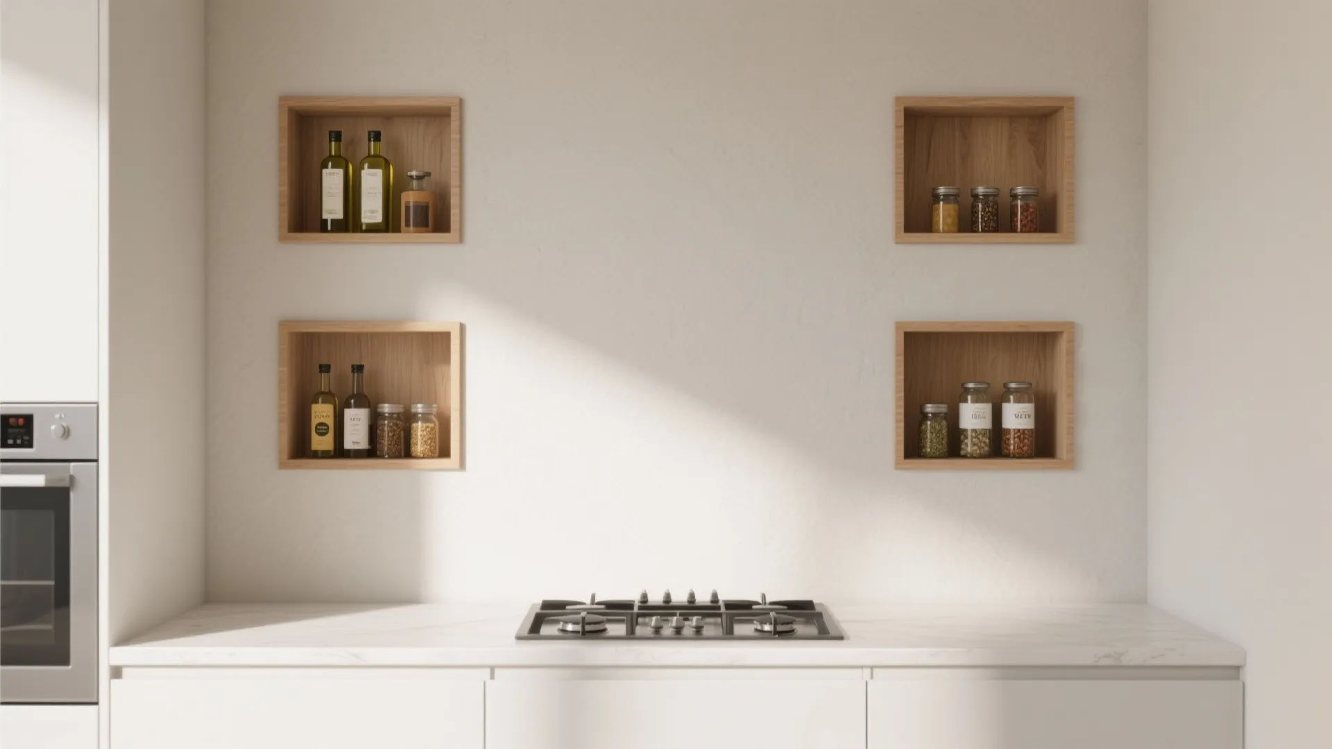 Minimalist Wall Framing for Hidden Storage