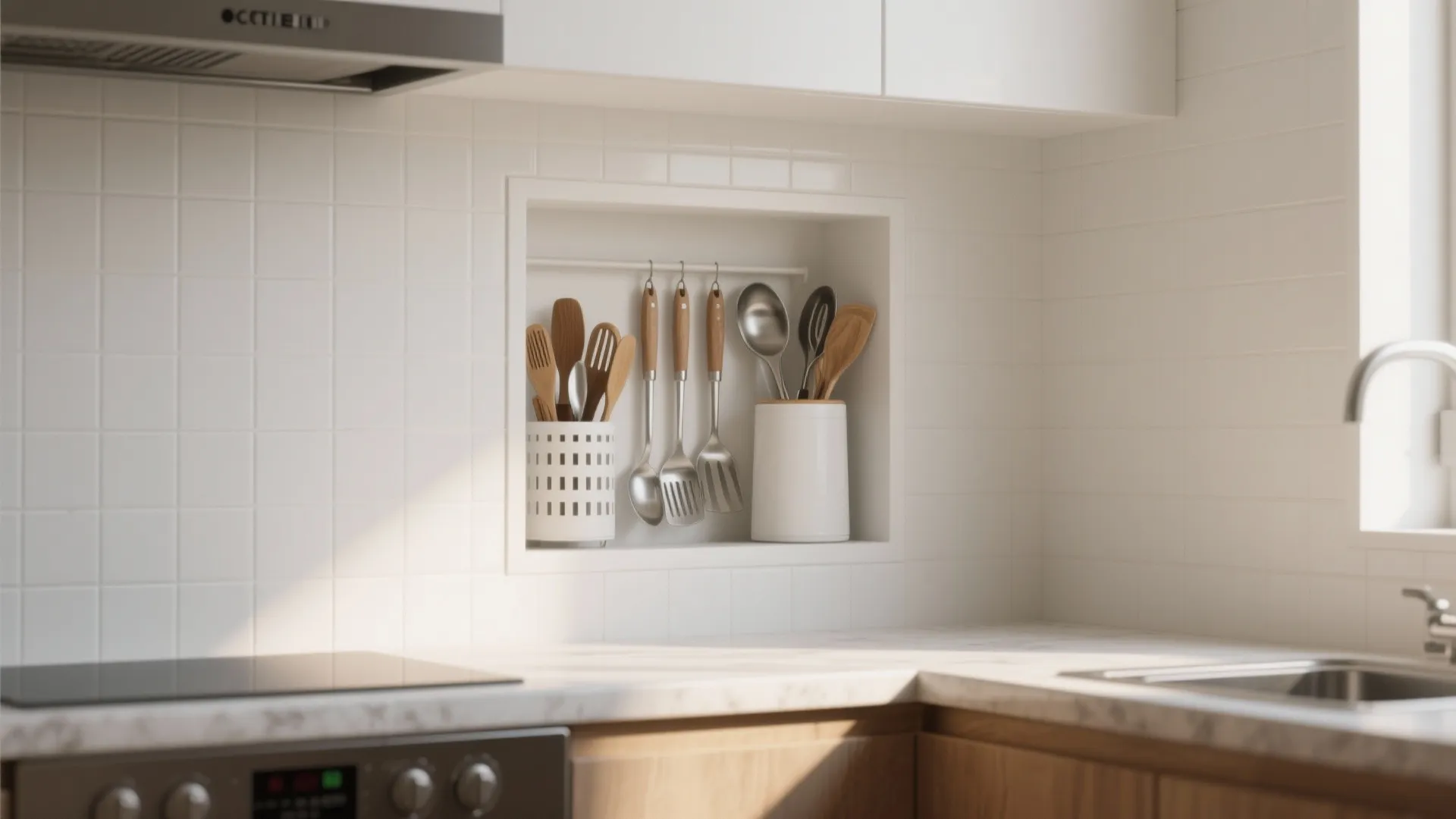 4. Built-In Recessed Nook Painted White