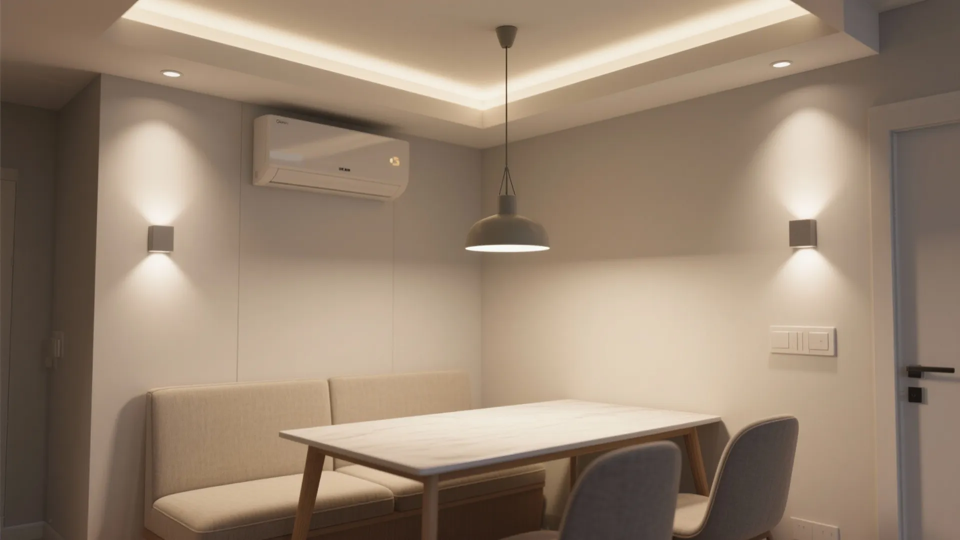 Tip 5: Integrated Ceiling Recessed & Pendant Combo