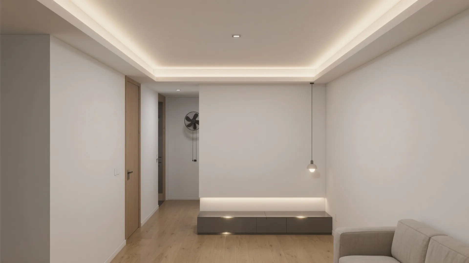 Slim Recessed Slab Perimeter Lighting