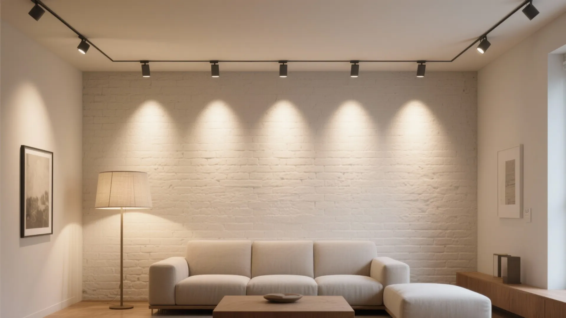 4) Invisible Recessed + One Decorative Piece