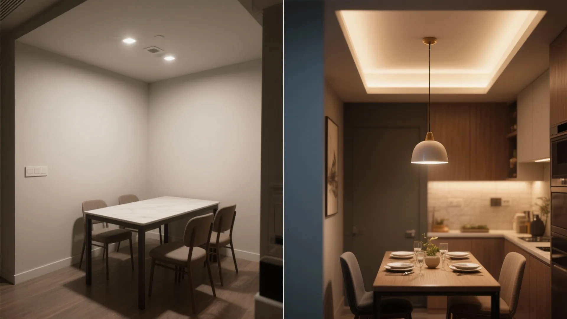 5. Recessed Accent with Pendant Layering