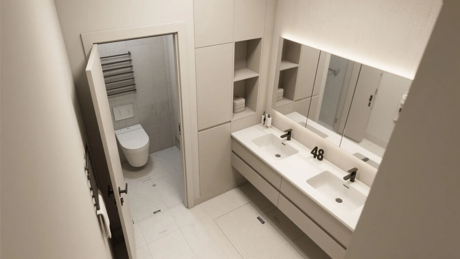 5. Recessed Cabinets and Pocket Doors