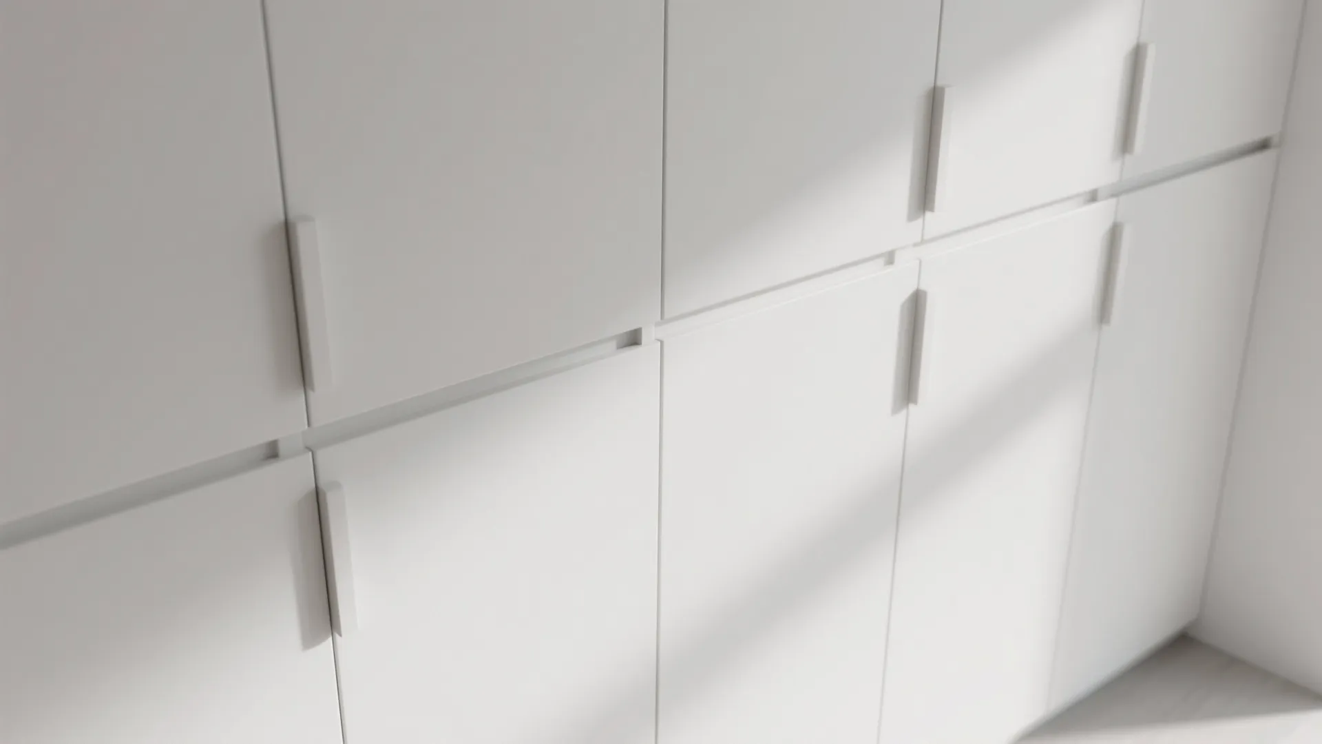 3. Recessed or integrated pulls