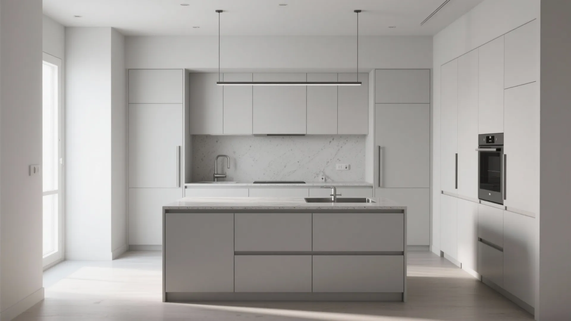 2. Low-profile recessed pulls