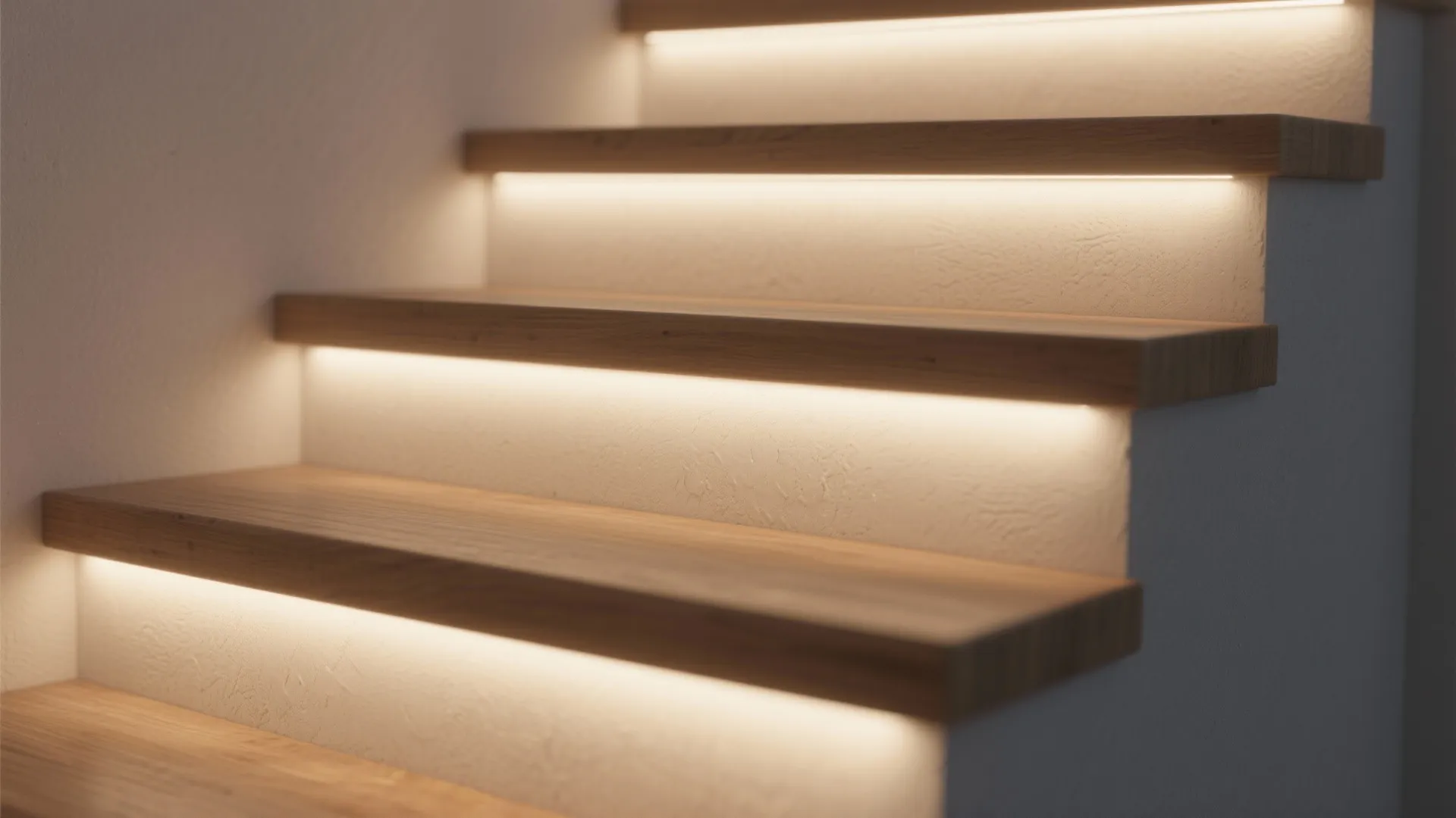 1. Recessed wall lights for subtle safety