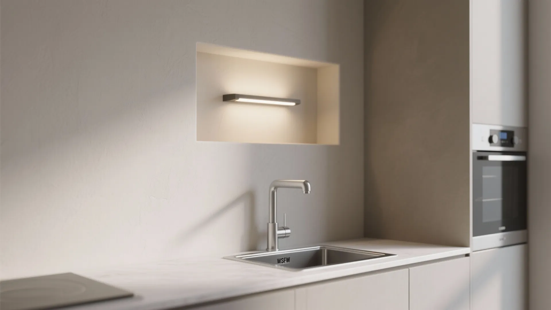 4. Recessed Wall Sconce for a Clean Look