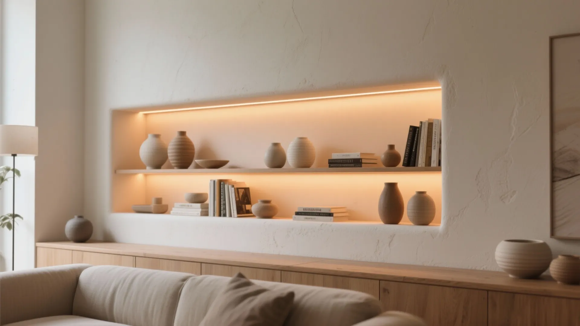 1. Recessed Shelf Light Box