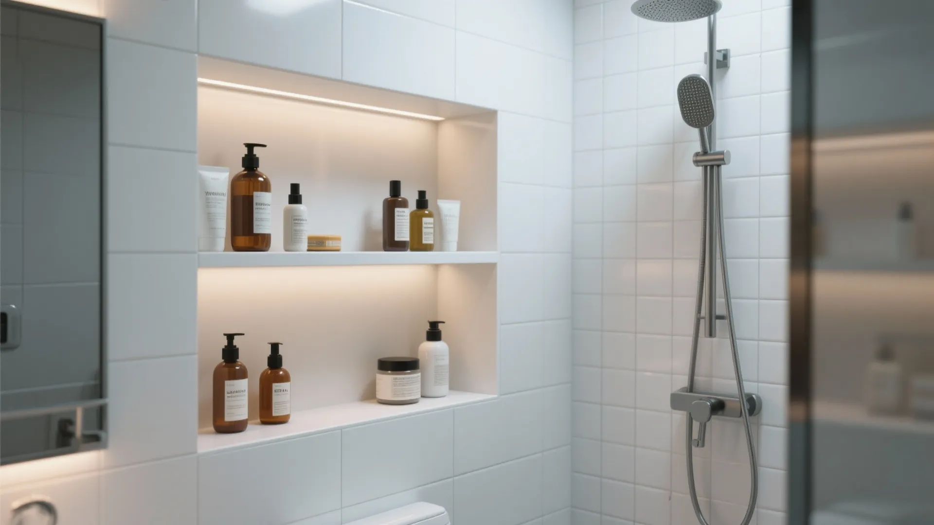 6. Recessed Shelving