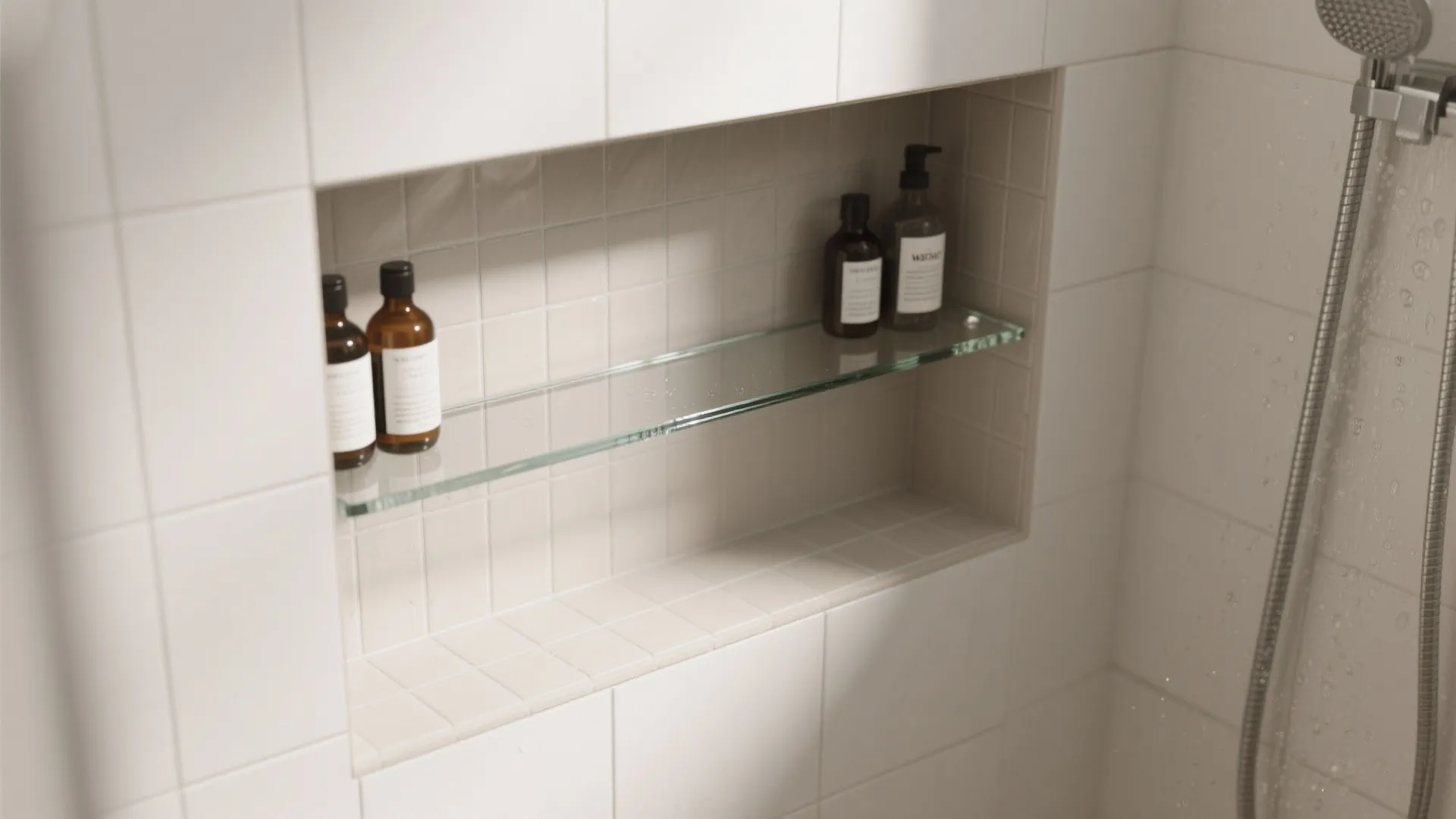 Built-In Niche Shelving in the Shower