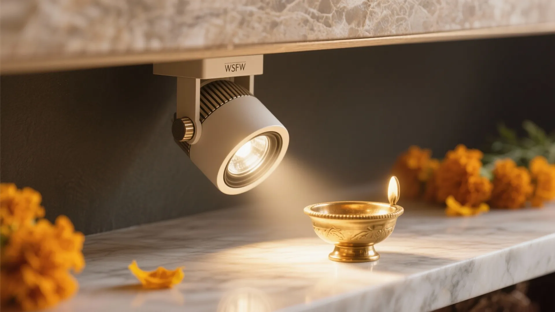 Recessed spotlights for idol highlight