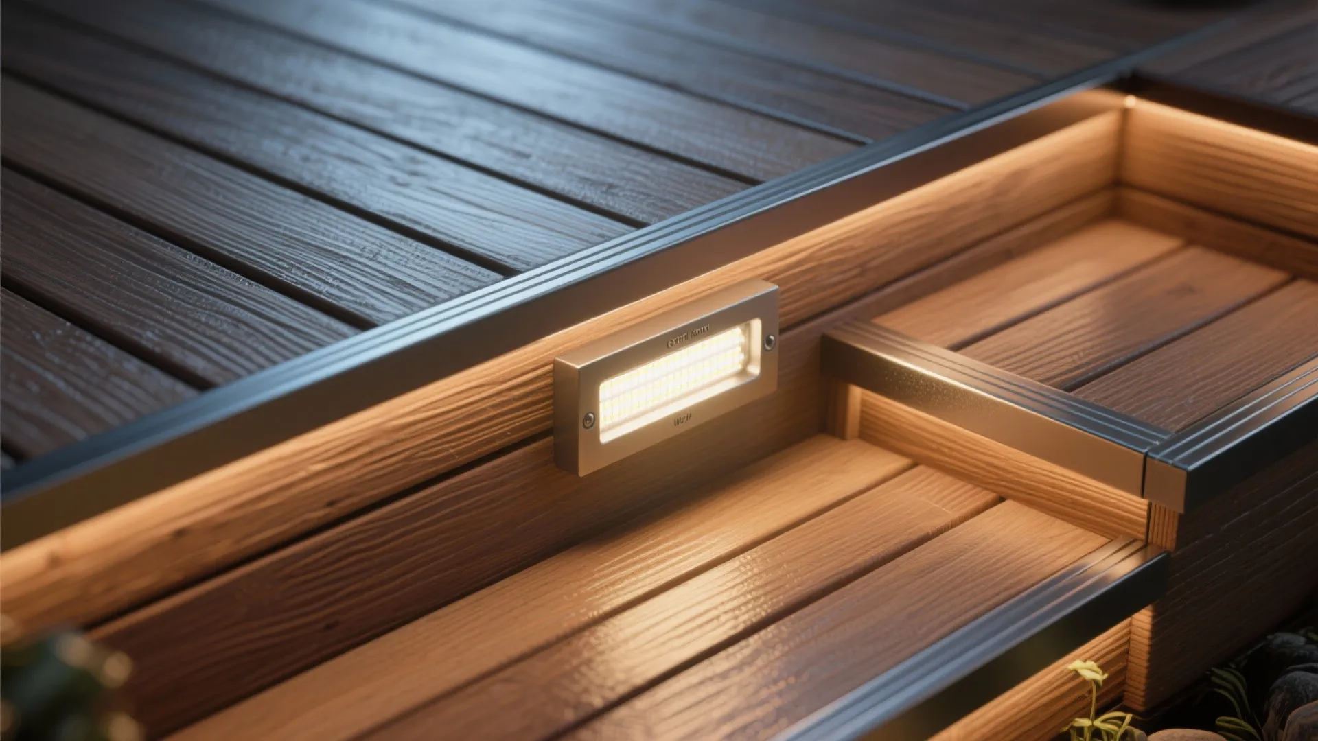 3. Recessed step and deck lighting