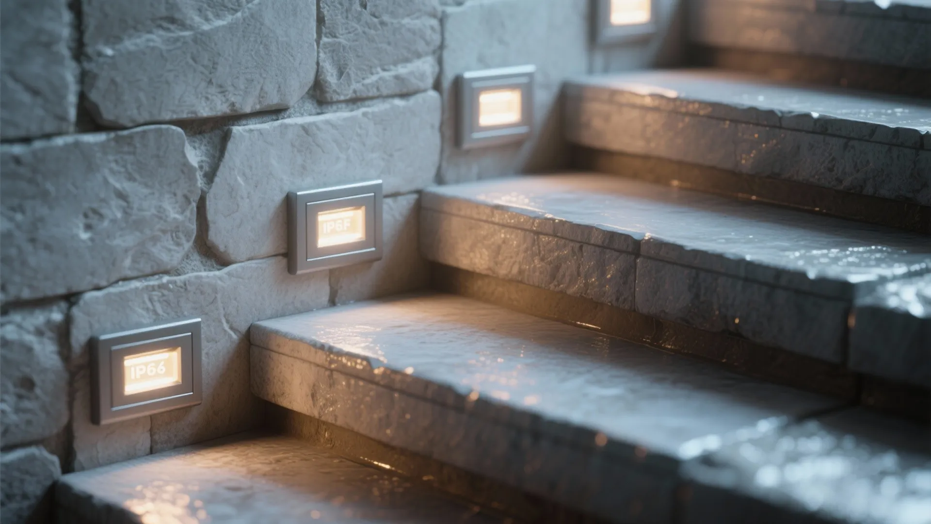 2. Recessed wall lights for step and stair integration