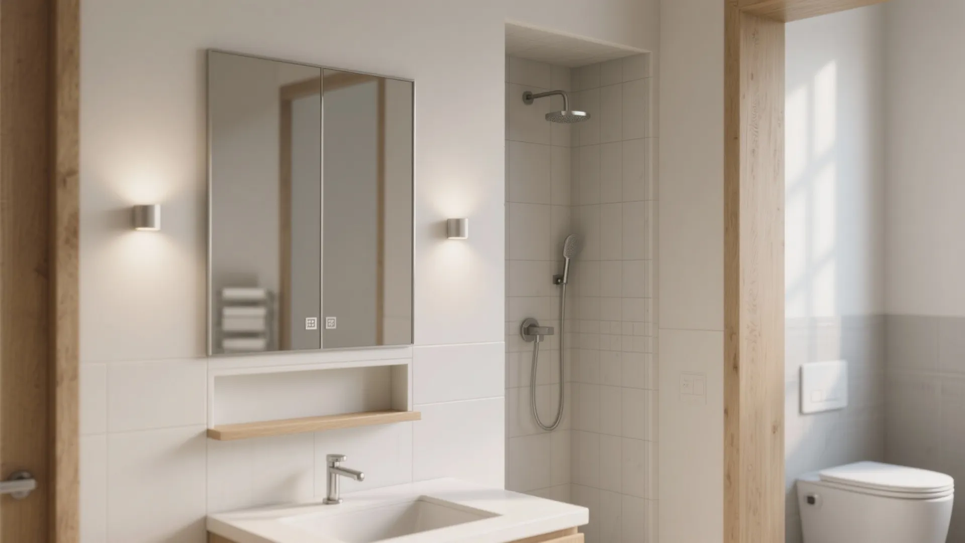 3) Carve storage into the walls, not the room