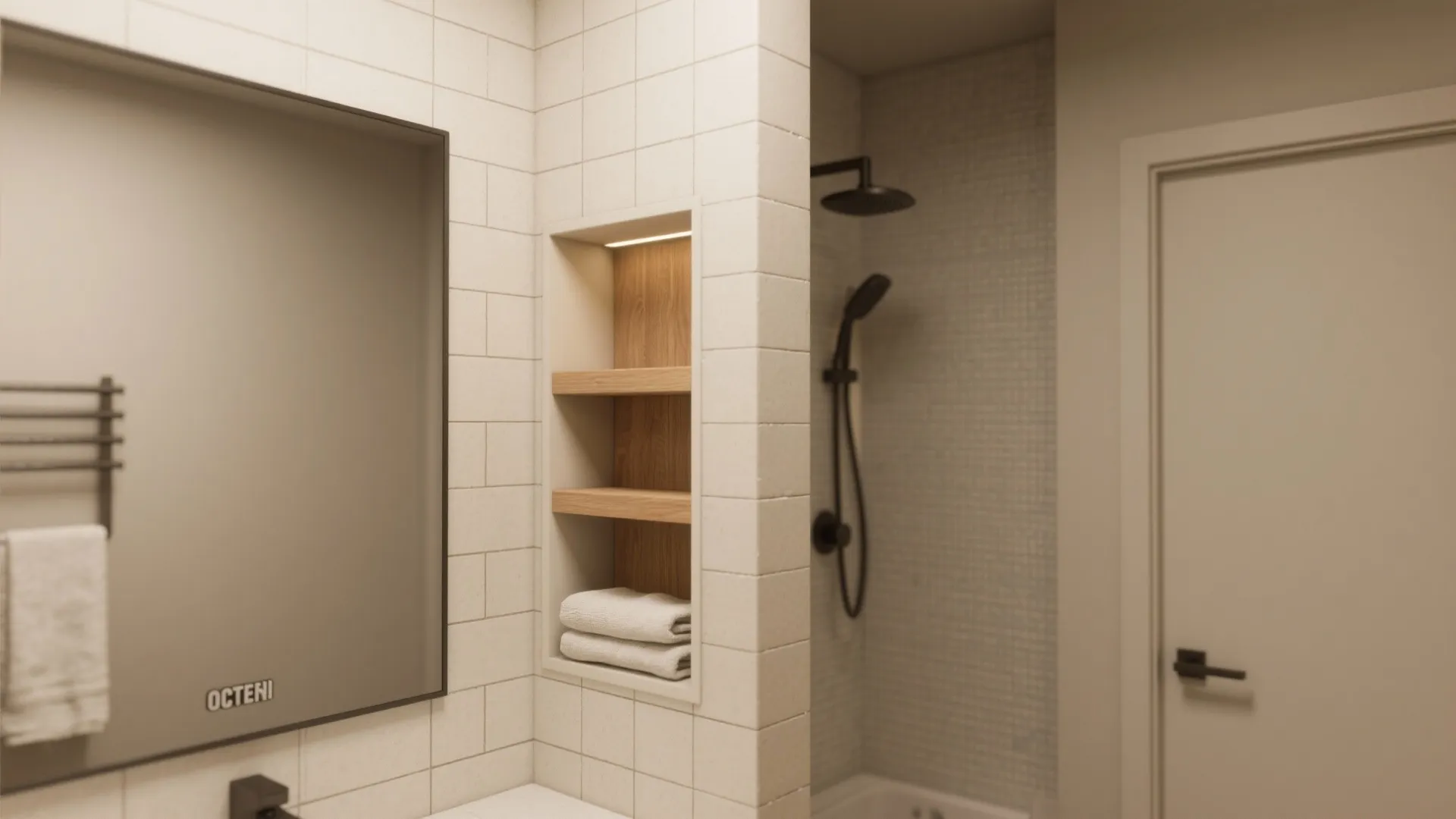 4. Built-in storage and recessed niches