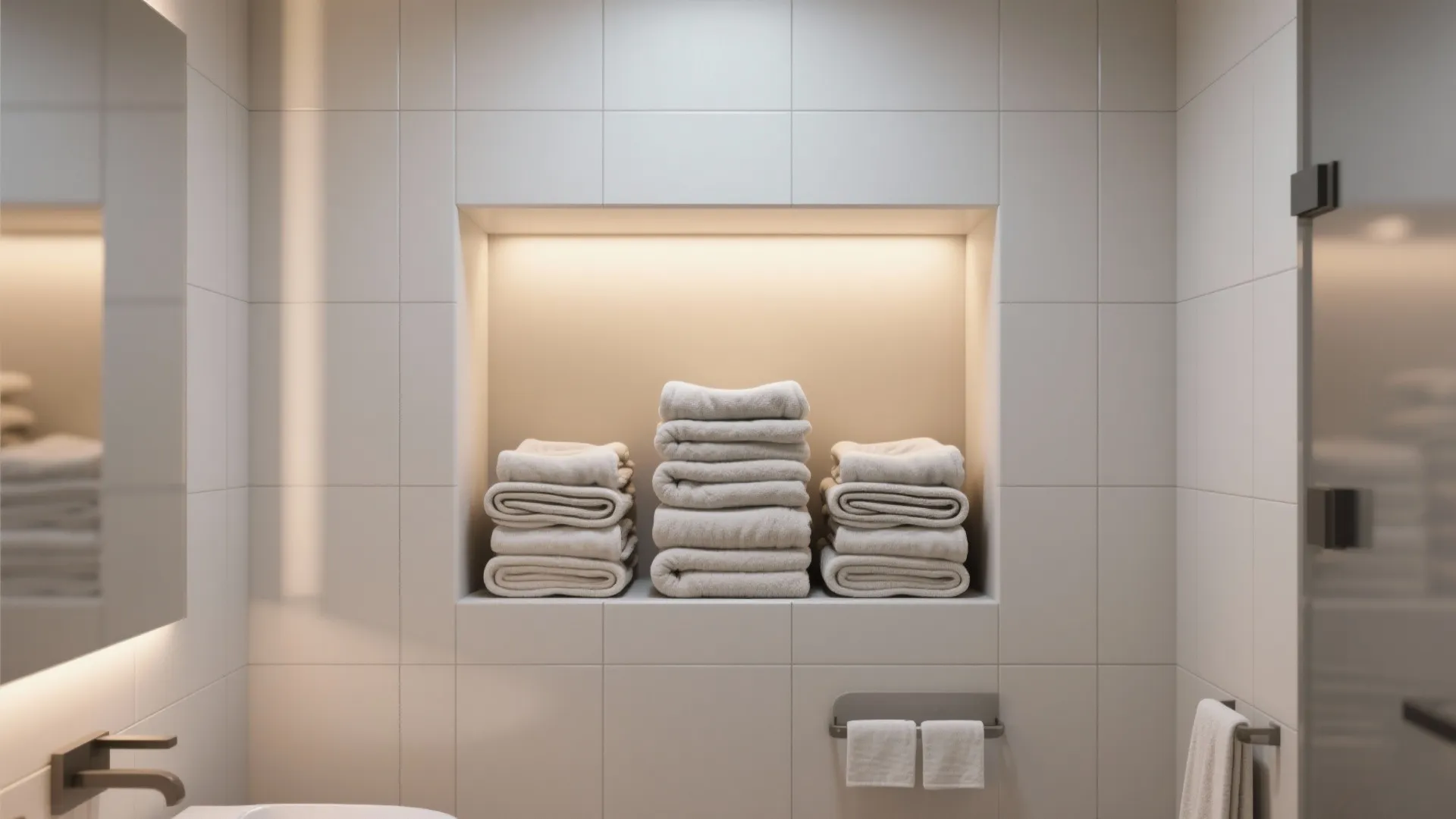 7. Recessed Towel Niche