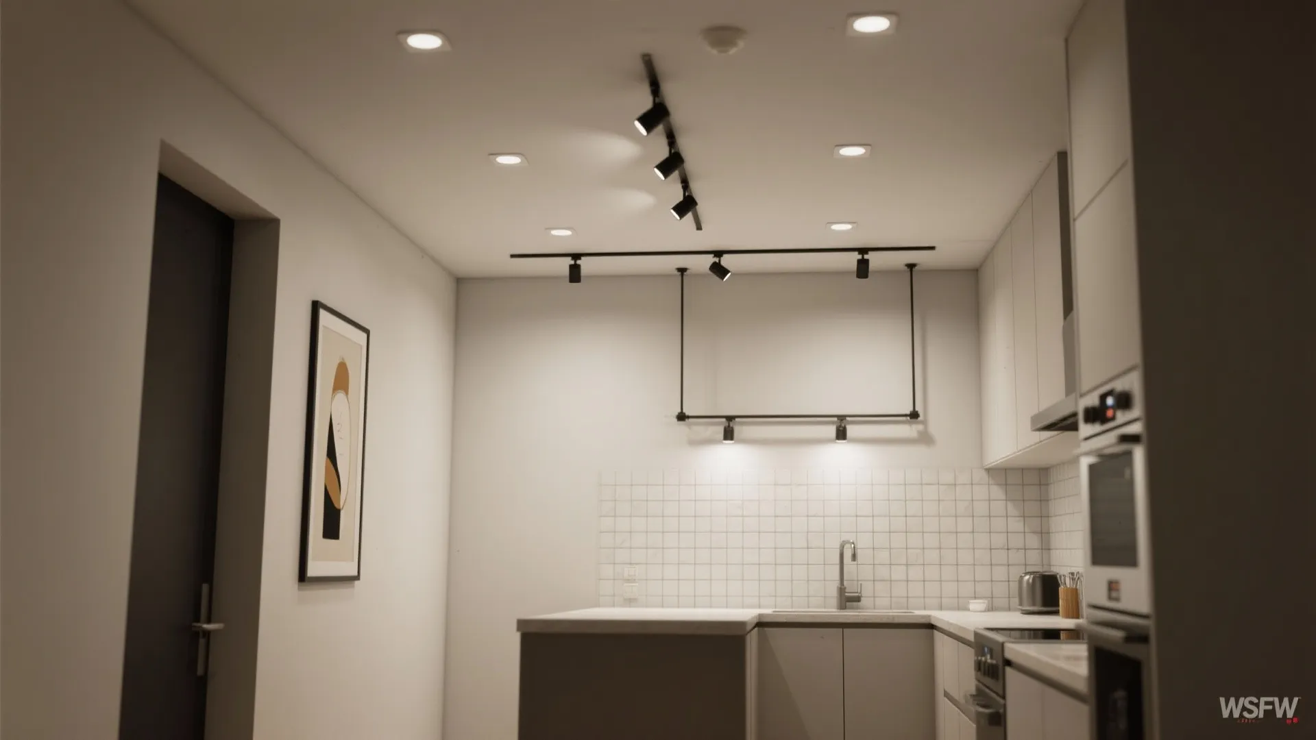 4. Recessed and track lighting for flexibility