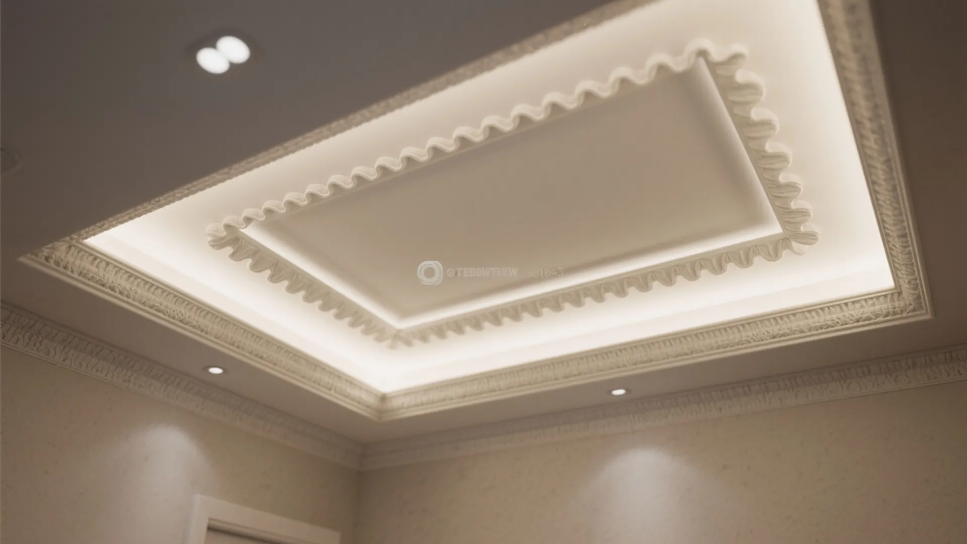 3. Recessed lighting with decorative trims