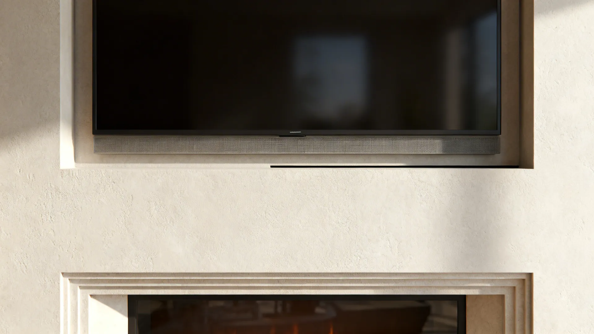 1. Recess the TV into the wall