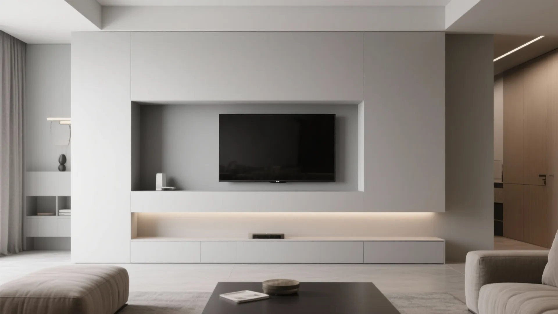 4. Recessed TV Niche