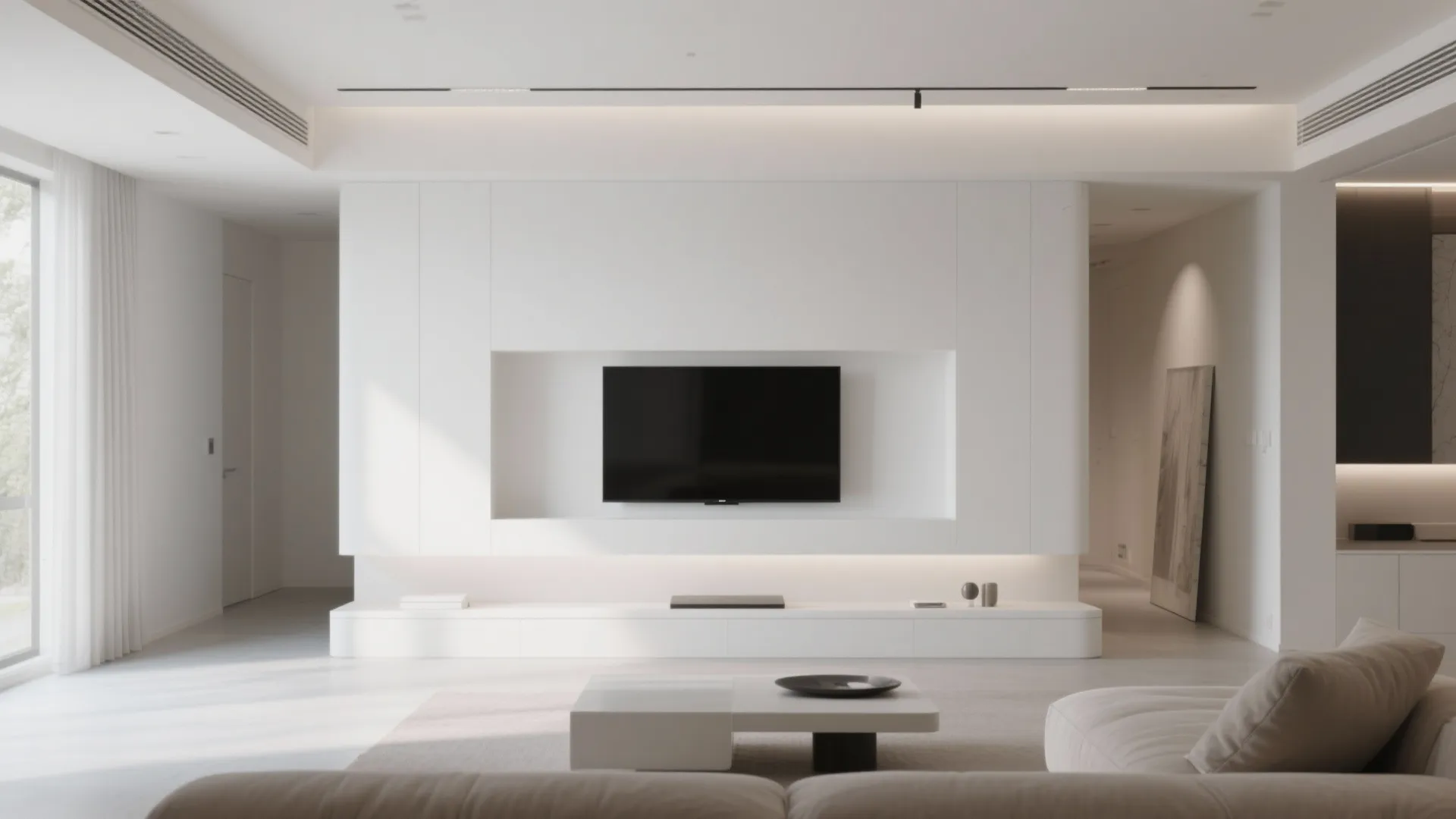 7. Recessed TV Niche