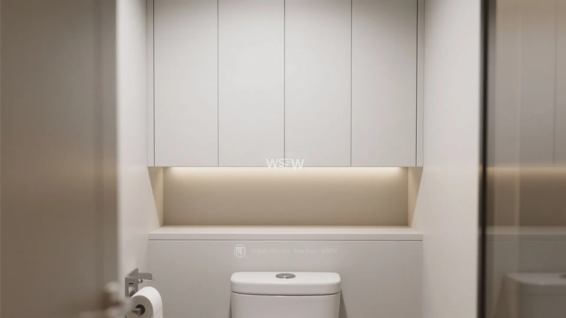 Recessed wall cabinet