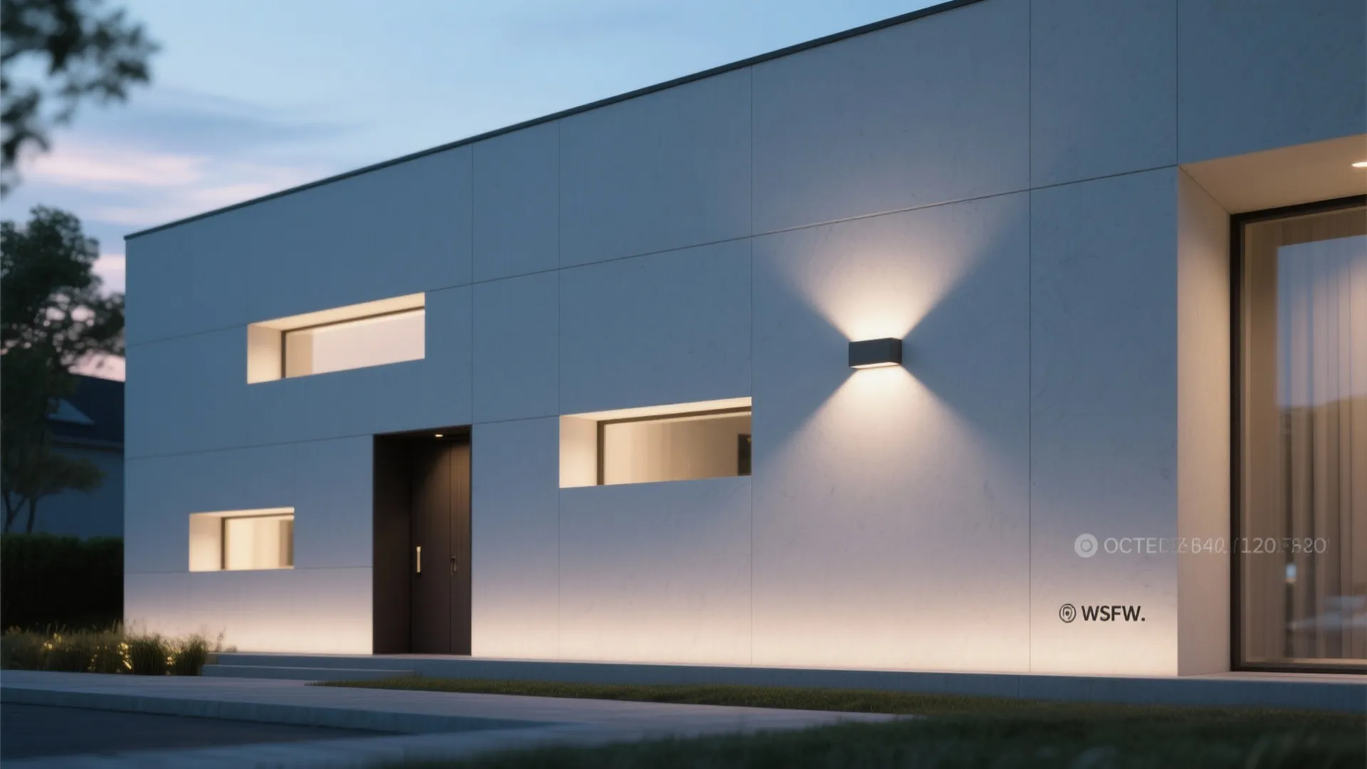 3. Recessed Wall Fixtures for Clutter-Free Facades