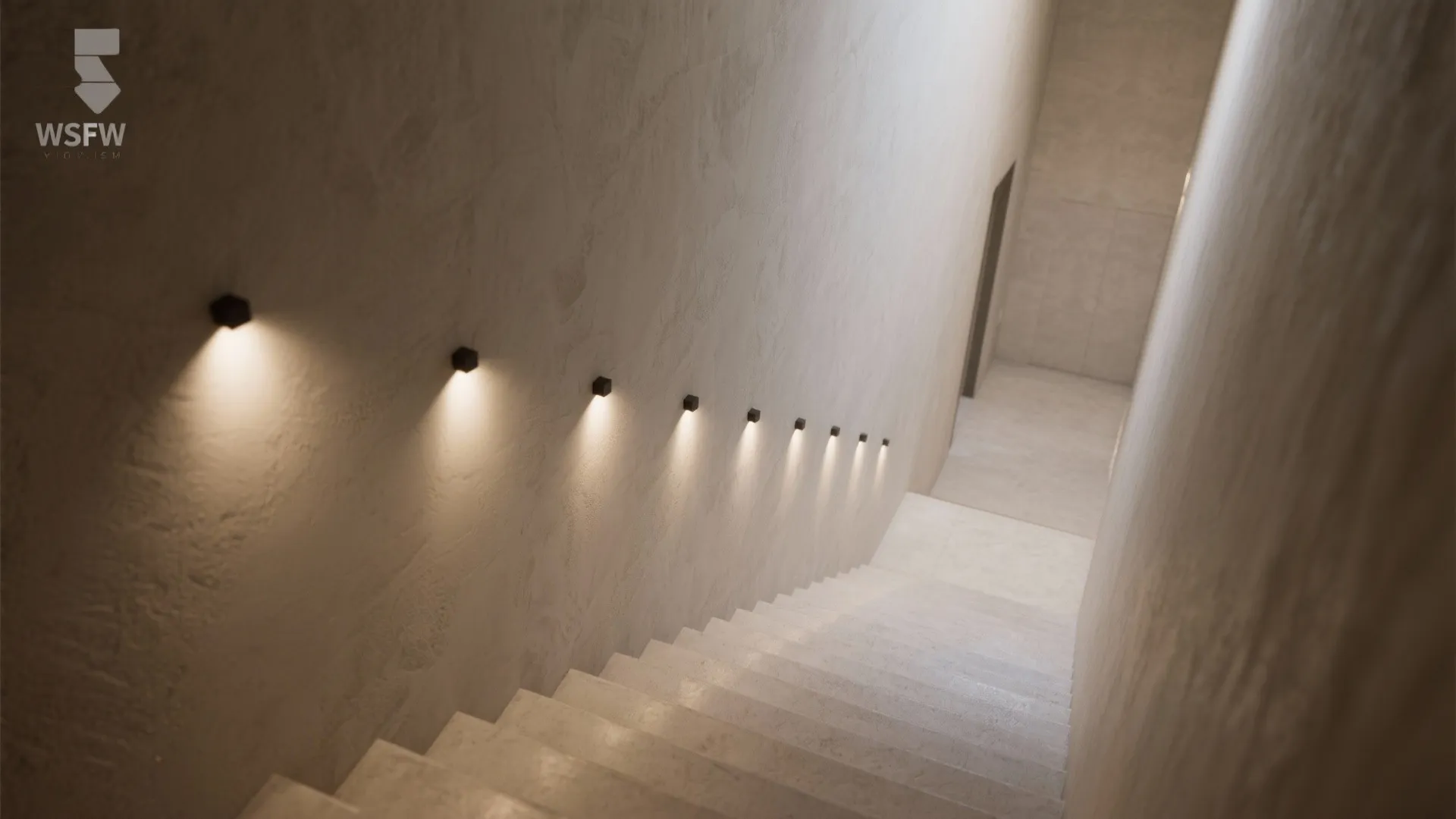 4. Recessed Wall Lamps for Seamless Flow